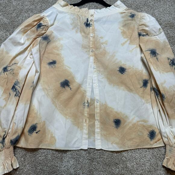Sea New York Tye Die Print Long Sleeve Button Down Back - Picture 4 of 4